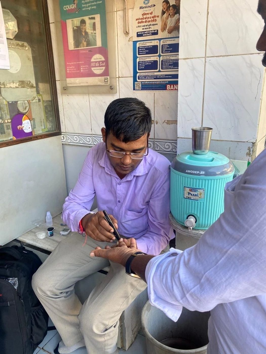 Medical camp — on-site testing