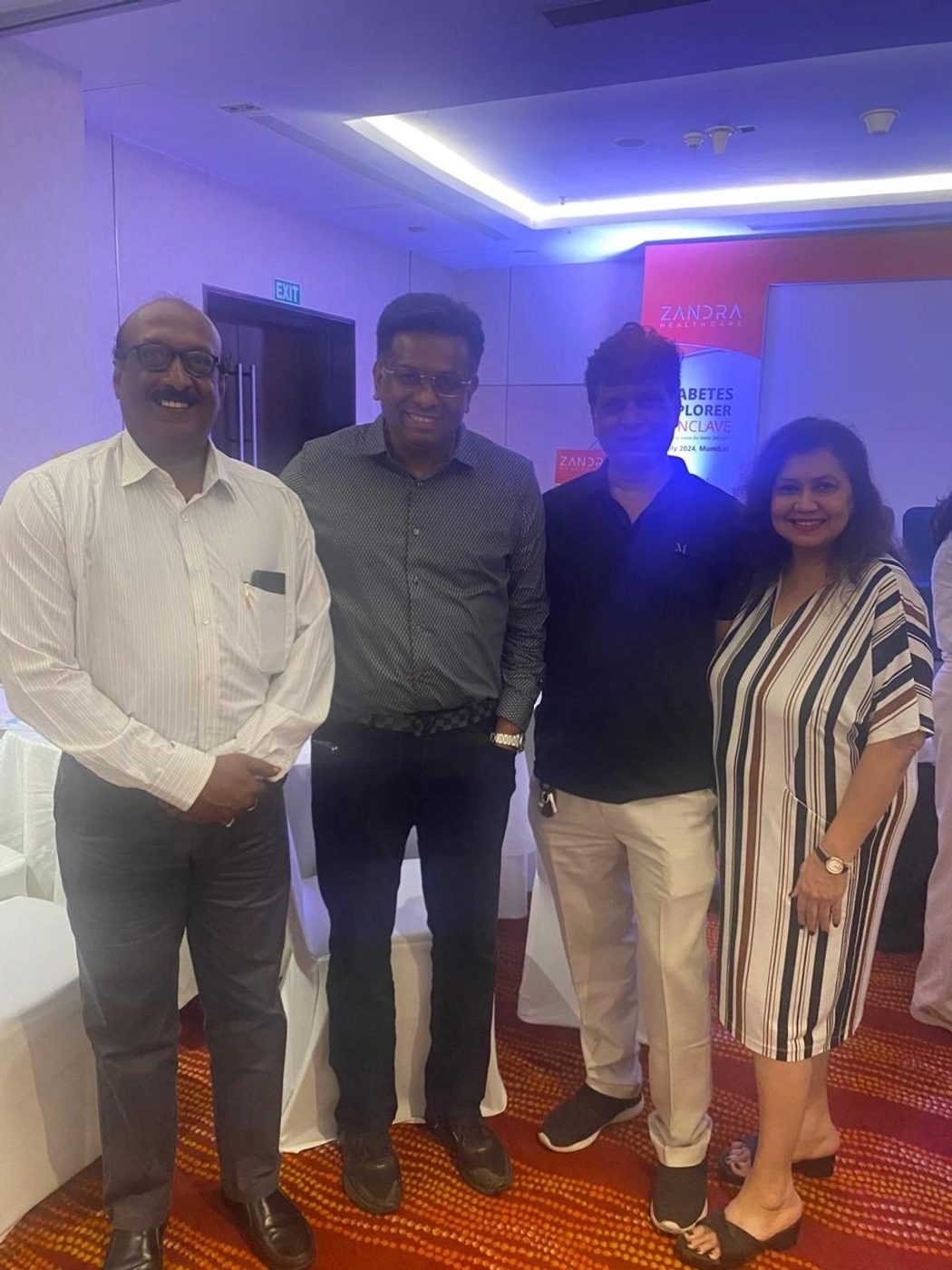 Foundation team at a medical update event